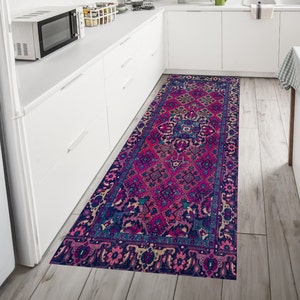 Purple Rug, Decorative Carpet, Turkish Rug, Moroccan Rug, Area Rug, Runner Rug, Bathroom Rug, Persian Rug, Kitchen Rug, Afghan Rug, Pink Rug