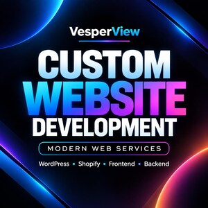 Custom Website Design and Development | WordPress, Shopify, Ecommerce, Frontend & Backend | Made to Order Website