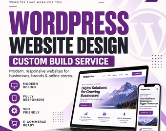 Projektowanie spersonalizowanych stron internetowych WordPress | Witryna biznesowa, e-commerce, blog, responsywna witryna SEO | Profesjonalne tworzenie stron internetowych