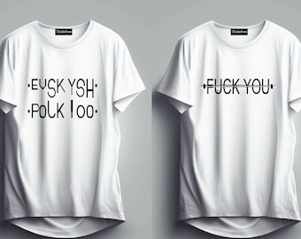 Funny Witty T-Shirt Design: Overlap Print (Digital Download)