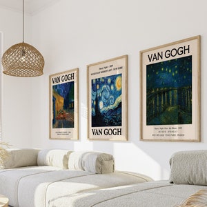 Van Gogh Print Set: Starry Night Exhibition Posters (Digital Download)