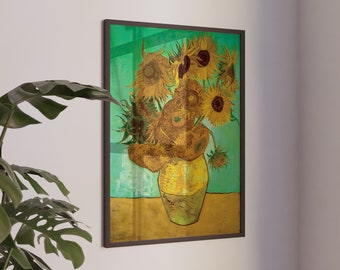 Van Gogh Sonnenblumen Print: Ausstellungswandkunst (Digitaler Download)