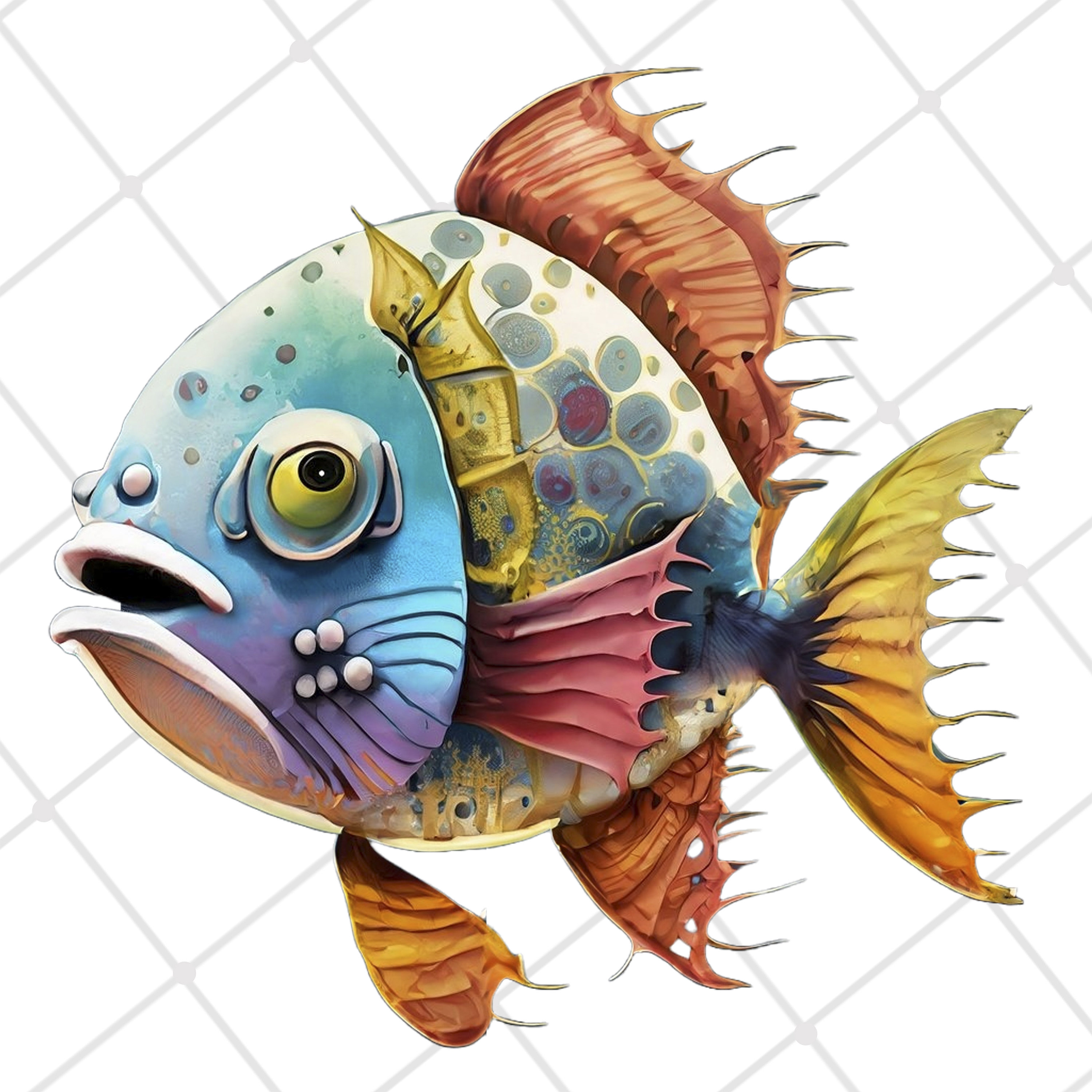 7 Fish PNG, Funny Fish,watercolor , Fish Clipart, Fish PNG, Fishing ...