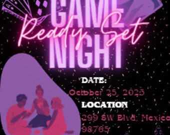 Game Night Party Flyer