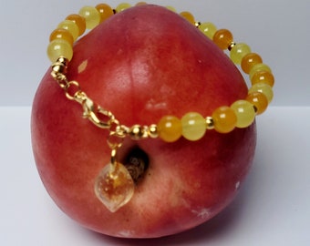 Peachyylexi Fruit Haven Yellow Lemon Bracelet