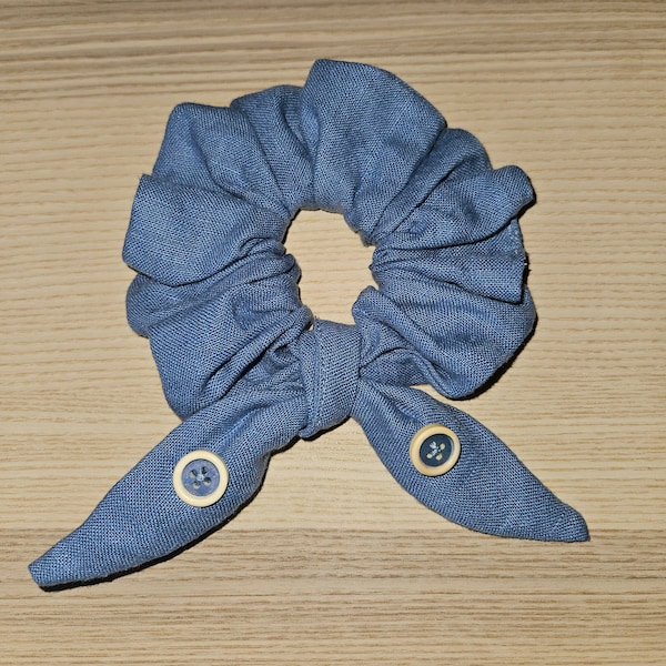 Luxurious Linen Hair Accessories - Stylish Scrunchie for Up-dos and Ponytails.