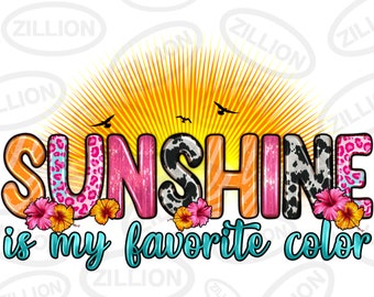 Sunshine is my favorite color png sublimation design download, western sunshine png, hello summer png, summer vibes png, sublimate download
