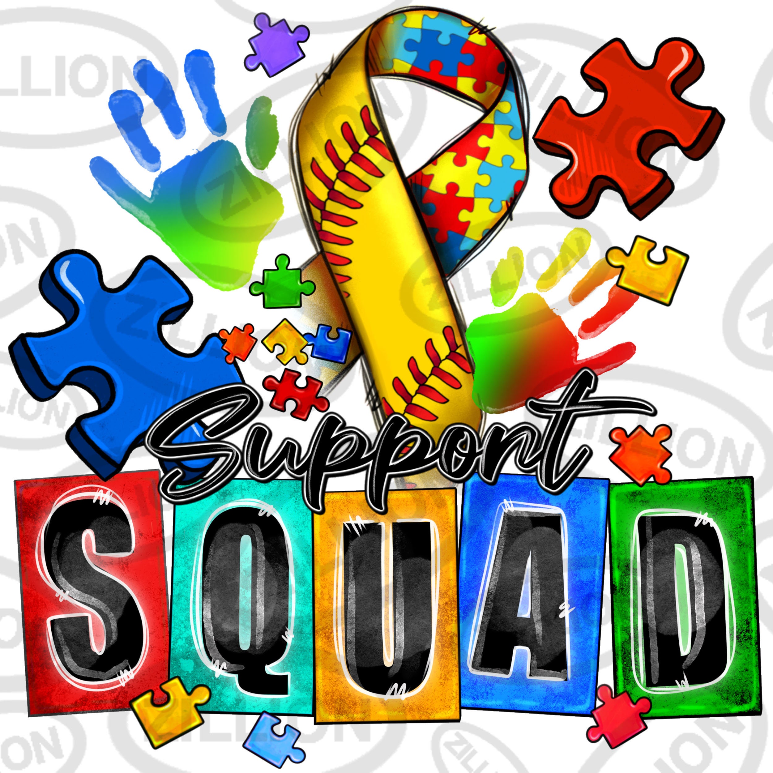 Softball Support. Sign Softball Support Squad Autism Png, Autism Awareness Png, Autism Ribbon ...