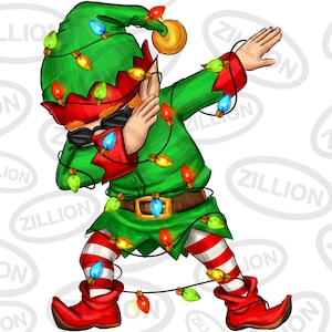 Dabbing Elf png sublimation design download, Christmas png, Merry Christmas png, Happy New Year png, Christmas elf png, designs download