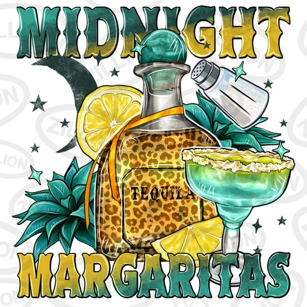 Midnight margarita png sublimation design download, tequila bottle png, margarita png, alcohol png, sublimate designs download