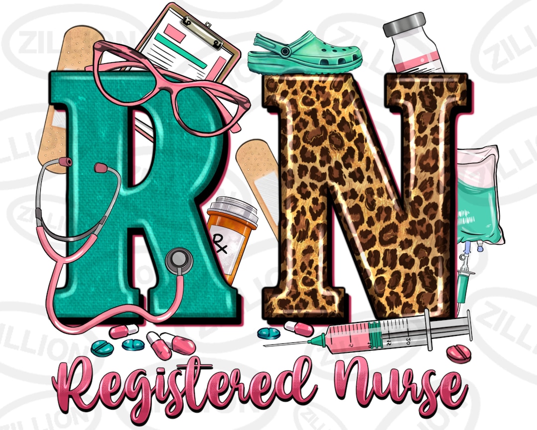 RN Registered Nurse Png Sublimation Design Download, Nurse Png, Nurse ...