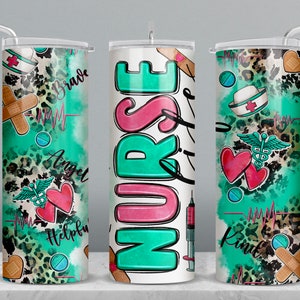 Nurse life 20 oz skinny tumbler png sublimation design download, tumbler wrap png, Nurse tumbler png, 20 oz tumbler designs, png download