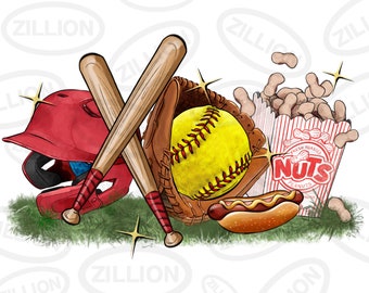 Softball png sublimation design download, Softball game png, sport png, game day png, Softball png, sublimate designs download
