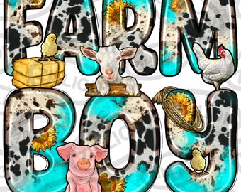 Farm boy png sublimation design download, farm life png, western farm png, farm png design, farm animals png, sublimate designs download