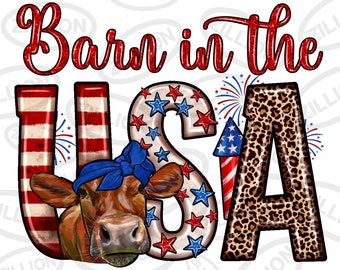 Barn in the USA png sublimation design download, 4th of July png, Independence Day png, USA flag png, sublimate designs download