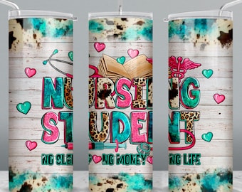 Student verpleegkunde geen slaap geen geld geen leven 20 oz magere tuimelaar png, tuimelaar wrap png, verpleegster tuimelaar png, 20 oz tuimelaar ontwerpen, png download