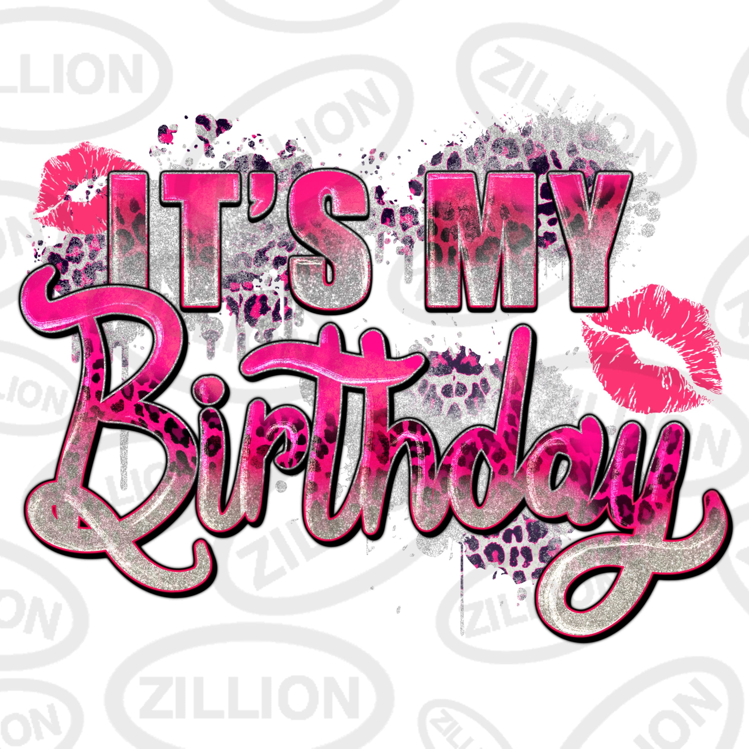 Pink it's my birthday png sublimation Design download, birthday party png, birthday png, Pink birthday png, sublimate designs download
