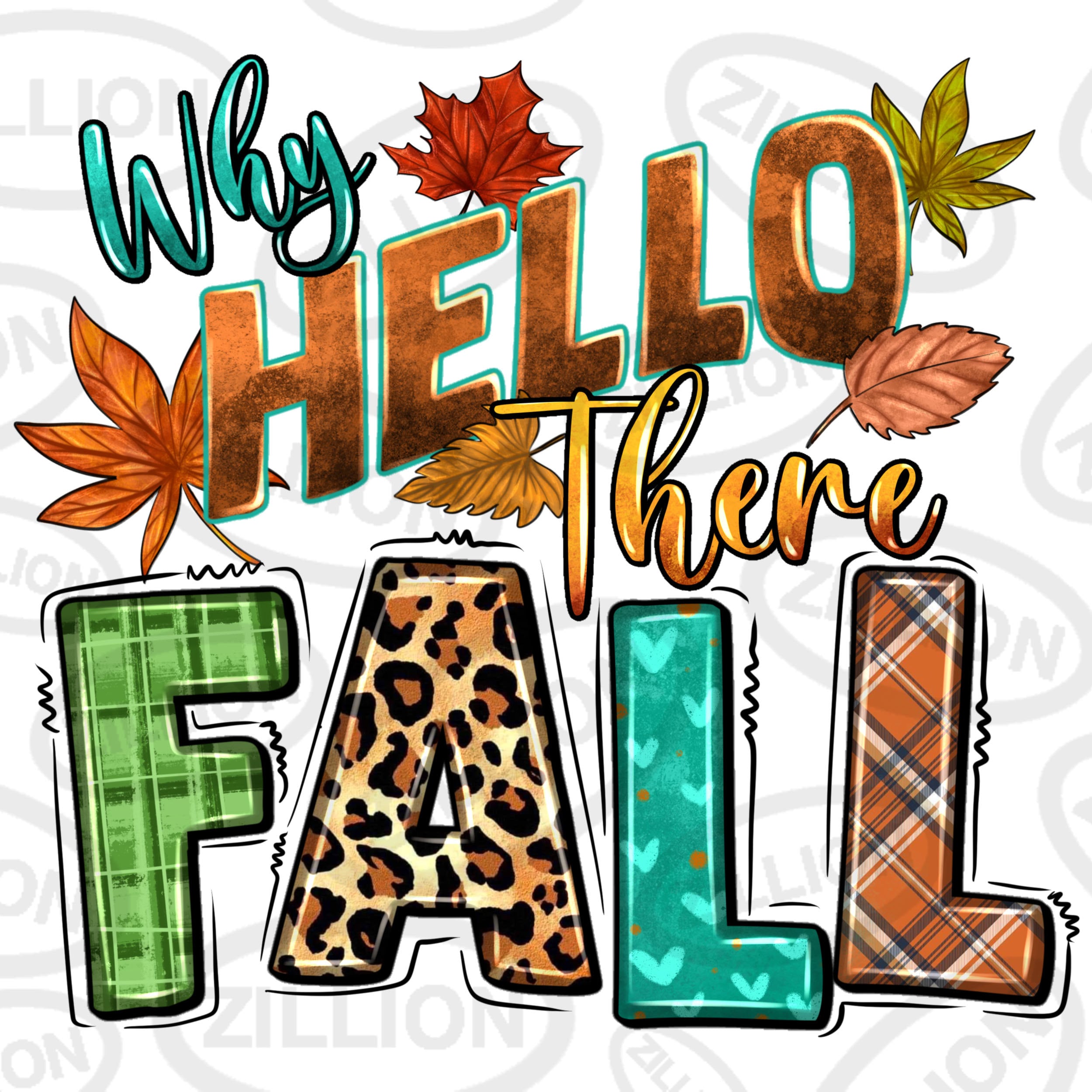 Why Hello There Fall Png Sublimation Design Download, Autumn Png, Hello ...