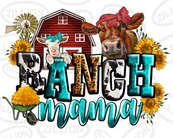 Ranch mama png sublimacja projekt do pobrania, farm life png, Dzień Matki png, farm animals png, western ranch png, sublimacja wzorów do pobrania