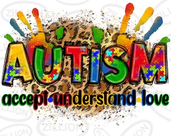 Autismo aceptar entender amor png descarga de diseño de sublimación, Conciencia del autismo png, rompecabezas de autismo png, autismo png, descarga de diseños sublimados