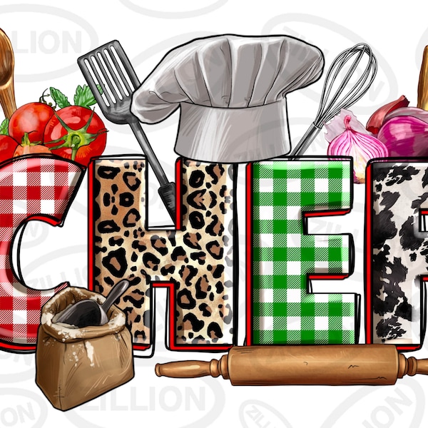 Chef png sublimation design download, Chef life png, western Chef png, cooking tools png, cooking png, sublimate designs download