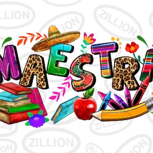 Maestra png sublimation design download, Mexican Teacher png, cinco de mayo png, Teacher&#39;s Day png, sublimation design download