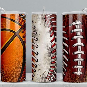 Basketball Baseball Football 20 oz skinny tumbler png sublimation design download,sports tumbler wrap png,20 oz tumbler designs,png download
