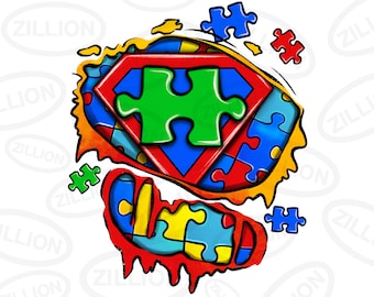 Autisme superheld gescheurde tshirt png sublimatie ontwerp downloaden, autisme bewustzijn png, autisme puzzel png, sublimeren ontwerpen downloaden