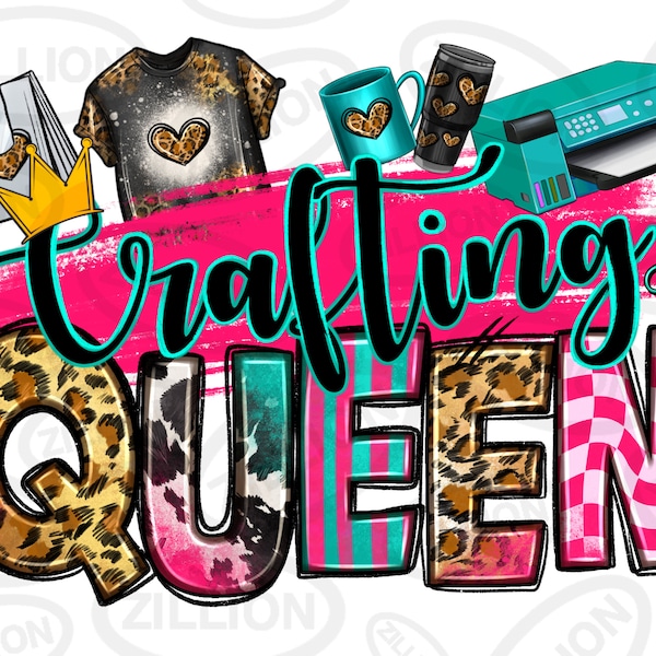 Crafting queen png sublimate designs download, craft life png, crafter png, western queen png, western png design, sublimate design download