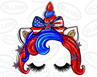 4th of July unicorn png sublimation design download, Independence Day png, 4th of July png, USA unicorn png, sublimate designs download
