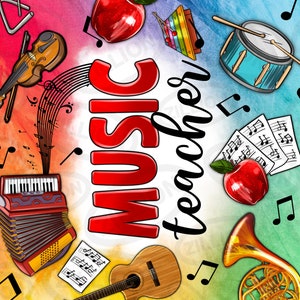 Music Teacher 20 oz skinny tumbler png, tumbler wrap png, Teacher's Day png, Teacher tumbler png, 20 oz tumbler designs, tumbler download image 2