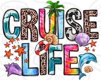 Cruise life png sublimation design download, hello summer png, vacances png, summer vibes png, western cruise png, sublimation designs à télécharger