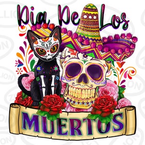 Dia de los muertos png descarga de diseño de sublimación, cinco de mayo png, calavera mexicana png, fiesta png, descarga de diseño de sublimación