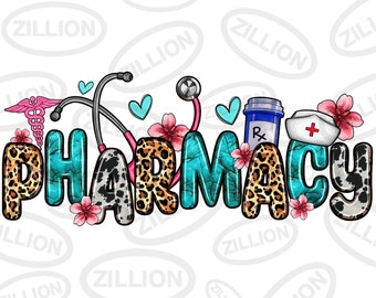 Pharmacy png sublimation design download, Pharmacy life png, western Pharmacy png, floral Pharmacy png, sublimate designs download