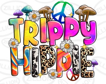 Trippy hippie png sublimation design download, western hippie png, hippie soul png, mushrooms png, sublimate designs download