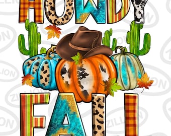Howdy Fall png sublimation design download, Autumn png, hello Fall png, Fall vibes png, Fall pumpkin png, sublimate designs download