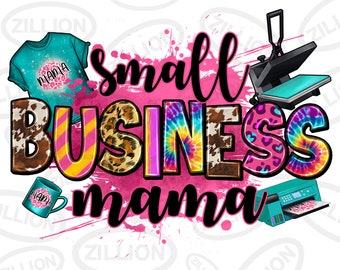 Small business mama png sublimation design download, Mother's Day png, western business png, business png, sublimate designs download