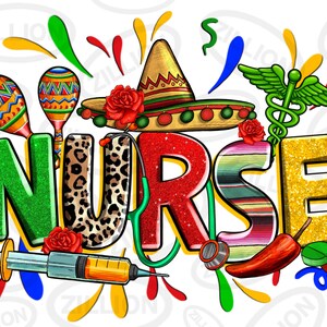 Cinco de mayo Nurse png sublimation design download, Mexican Nurse png, cinco de mayo png, fiesta png, sublimation design download
