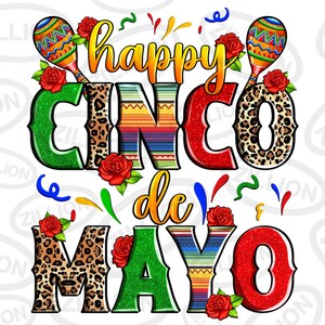 Happy cinco de mayo png sublimation design download, Mexico png, cinco de mayo png, fiesta png, sublimation design download
