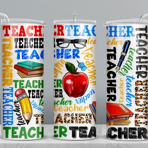 Leraar 20 oz magere tuimelaar png sublimatie ontwerp download, Leraar tuimelaar wrap png, School 20 oz tuimelaar ontwerpen, tuimelaar png download