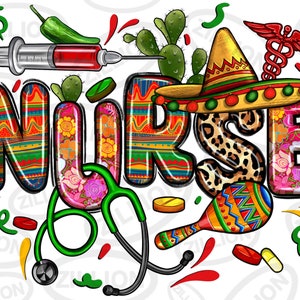 Cinco de mayo Nurse png sublimation design download, Mexican Nurse png, cinco de mayo png, fiesta png, sublimation design download