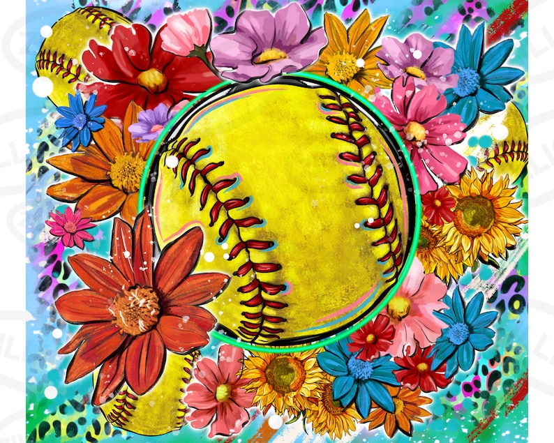 Softball 20 Oz Skinny Tumbler Png Sublimation Design Download, Sports ...