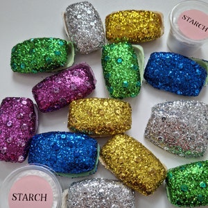 Glitter ASMR Colourful Soap Boxes ~ Foam or Starch Soap boxes