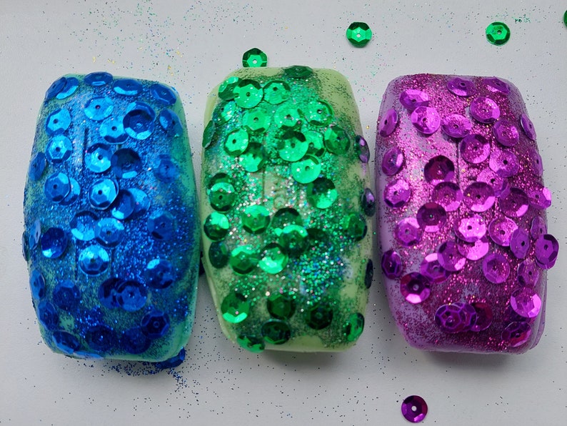 ASMR Colourful Soap Box ~ Foam or Starch Soap boxes with Glitter