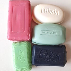 Crunchy ASMR soap boxes with  colorful starch