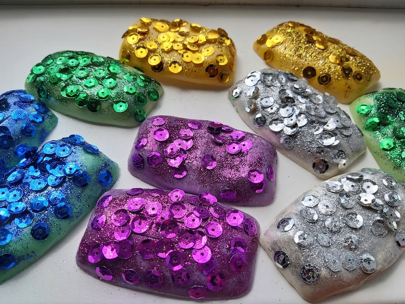 ASMR Colourful Soap Box ~ Foam or Starch Soap boxes with Glitter