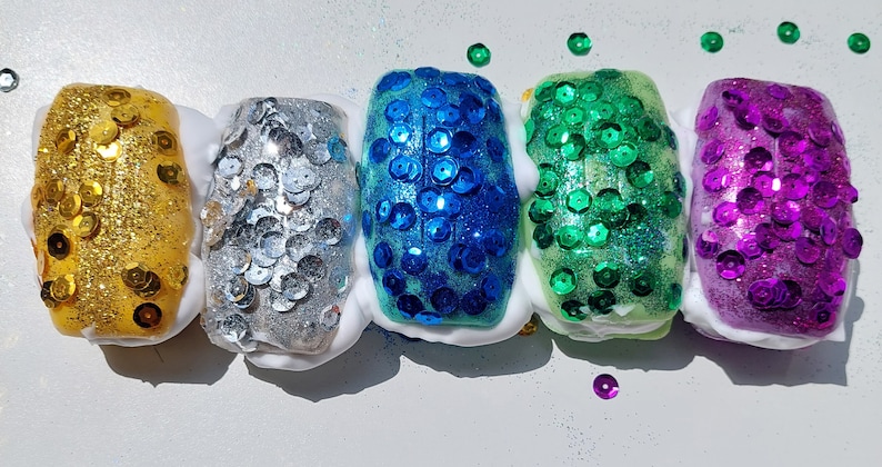 ASMR Colourful Soap Box ~ Foam or Starch Soap boxes with Glitter