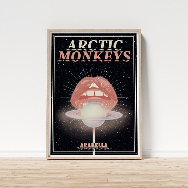 Arctic Monkeys Poster, Digital, Arabella Lyric Print, Indie Rock Room Decor, Printable Poster, Thoughtful Present, Digital Download