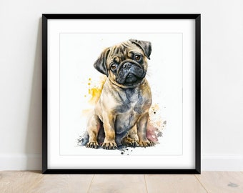 dog wall art, poster prints, digital downloads, home decor