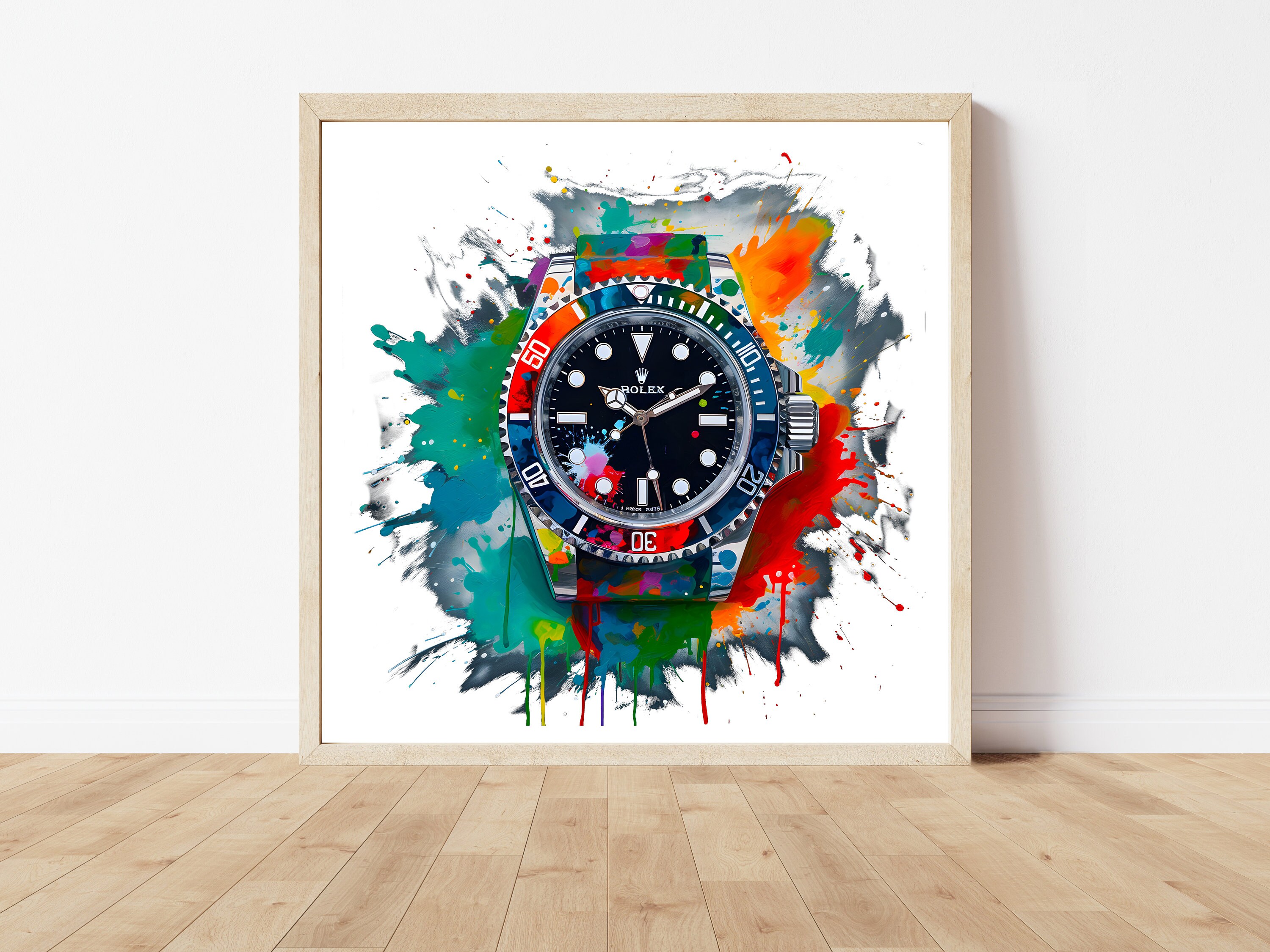 Rolex Watch Wall Art Watch Poster Print Art Rolex Digital Etsy UK